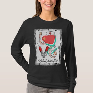 Stethoscope Medical Assistant Life Nurse Bunny Eas T-Shirt