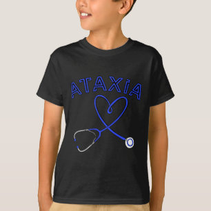 Stethoscope Nurse Neurological Hemiataxia Ribbon  T-Shirt