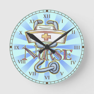 Stethoscope nurse  round clock