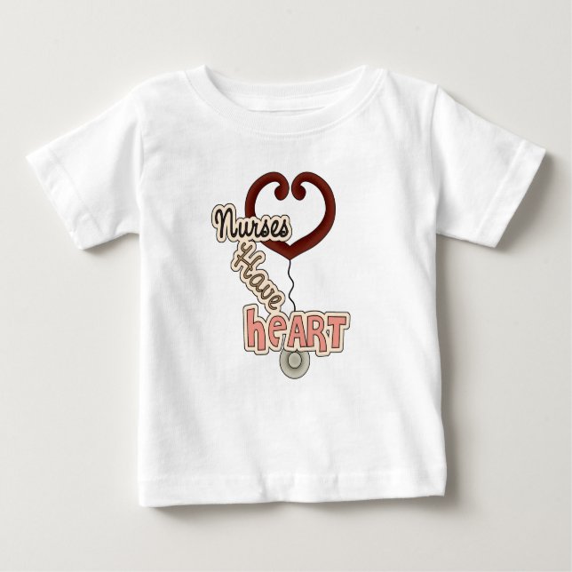 Stethoscope Nurses Have Heart T-shirts and GIfts (Front)