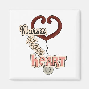 Stethoscope Nurses Have Heart T-shirts and GIfts Magnet