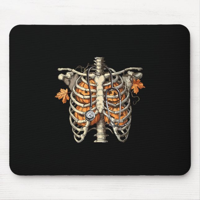 Stethoscope Ribcage Fall Nurse Thanksgiving Cozy S Mouse Pad (Front)