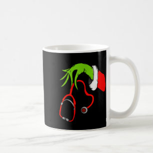 Stethoscope Santa Funny Christmas Xmas Nurse Nursi Coffee Mug