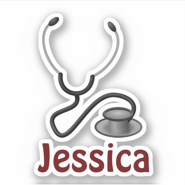 Stethoscope template, customisable (Front)