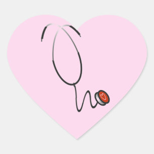Stethoscope Tshirts and Gifts Heart Sticker