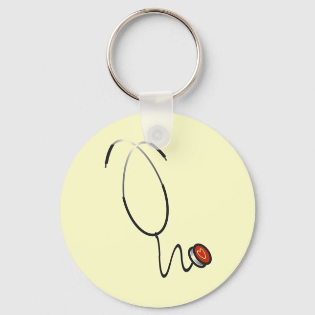 Stethoscope Tshirts and Gifts Key Ring (Front)