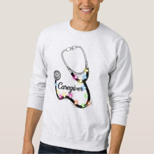 Stethoscope With Christmas Lights Merry Xmas Nurse Sweatshirt