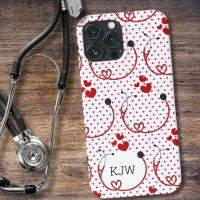 Stethoscopes and Hearts Monogram 