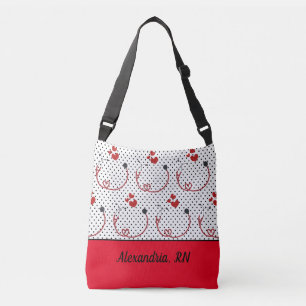 Stethoscopes, Hearts and Polka Dots Signature Tote