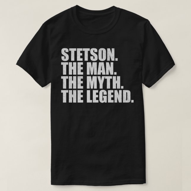 StetsonStetson Name Stetson given name T-Shirt (Design Front)