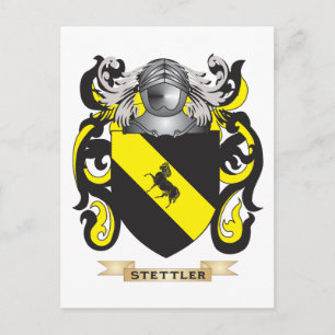 Stettler Coat of Arms (Family Crest) Postcard
