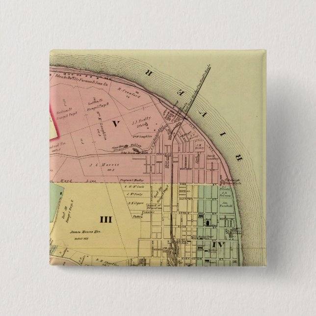 Steubenville, Ohio 2 15 Cm Square Badge (Front)