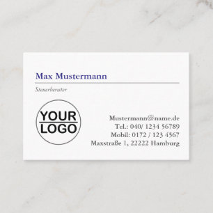 Steuerberater Logo Visitenkarte Business Card