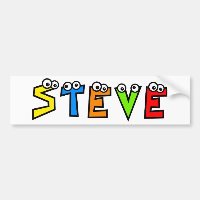 Steve Bumper Sticker (Front)