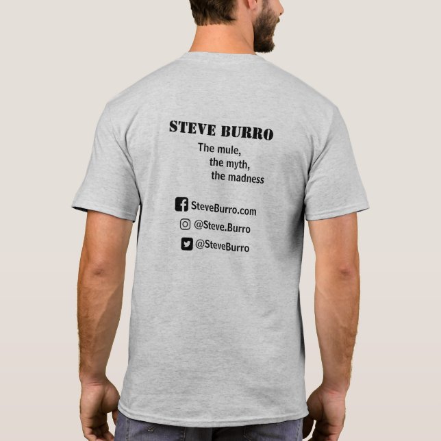 Steve Burro Men's T-Shirt (Back)