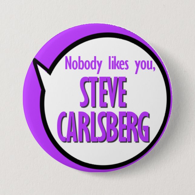 Steve Carlsberg Button (Front)