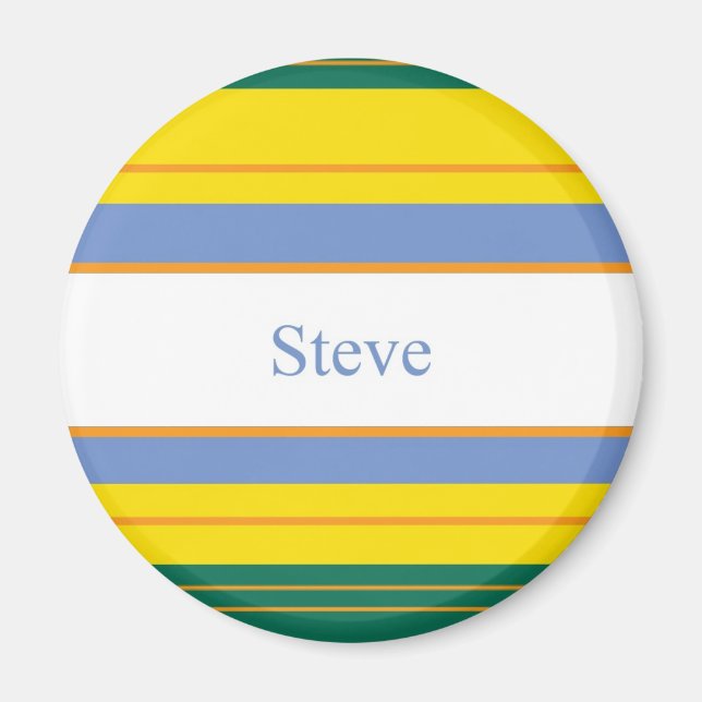 Steve Classic Stripes Magnet (Front)