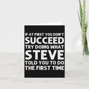 Steve Gift Name D Birthday Funny Christ  Card