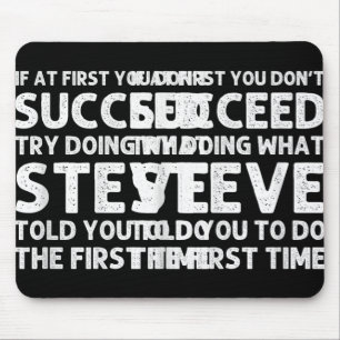 Steve Gift Name D Birthday Funny Christ T Shirt  Mouse Pad