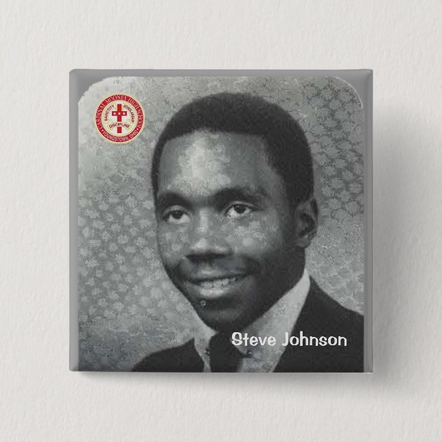 Steve Johnson 15 Cm Square Badge (Front)