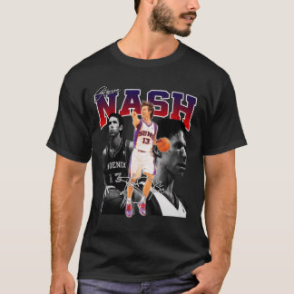 Steve Nash Phoeni Basketball Legend MVP Signature  T-Shirt