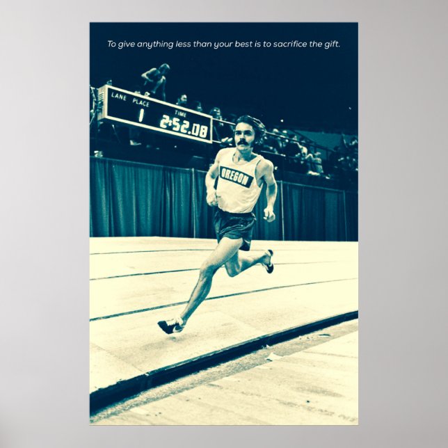 Steve Prefontaine Quotes Poster (Front)