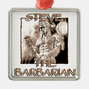 Steve The Barbarian Metal Tree Decoration