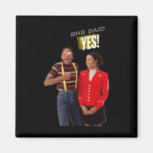 Steve Urkel Family S She Said Yes! Sticker  Magnet