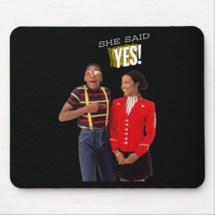 Steve Urkel Family S She Said Yes! Sticker  Mouse Pad