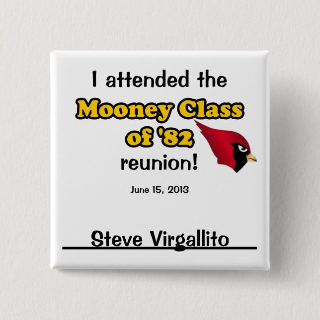 Steve VVirgallito 15 Cm Square Badge (Front)