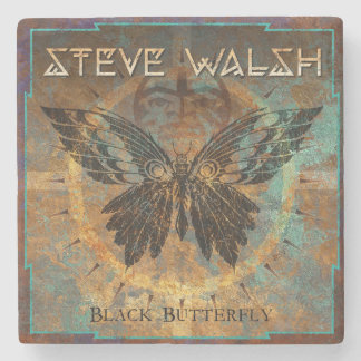 Steve Walsh Black Butterfly Coaster