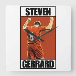Steven Gerrard Square Wall Clock