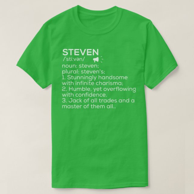 Steven Name Definition Steven Meaning Steven Name  T-Shirt (Design Front)