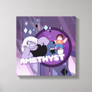Steven Universe   Amethyst Character Graphic Canvas Print