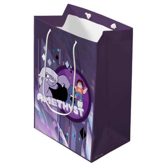 Steven Universe | Amethyst Character Graphic Medium Gift Bag (Front Angled)