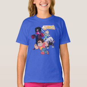 Steven Universe Crystal Gem Group Action T-Shirt