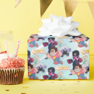Steven Universe   Crystal Gem Group Action Wrapping Paper