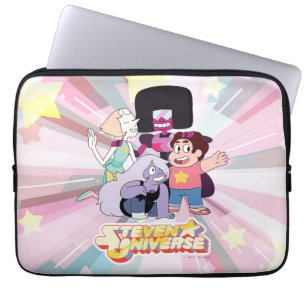 Steven Universe   Crystal Gem Group Huddle Laptop Sleeve