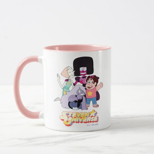 Steven Universe | Crystal Gem Group Huddle Mug (Left)