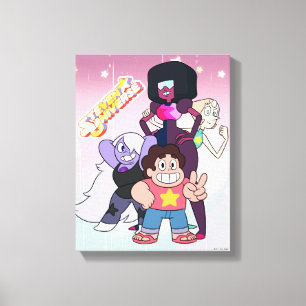 Steven Universe   Crystal Gem Group Pose Canvas Print