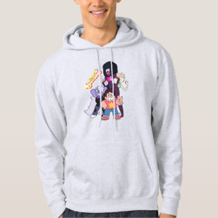 Steven Universe   Crystal Gem Group Pose Hoodie