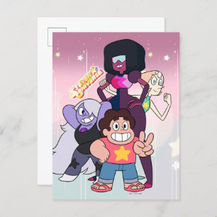 Steven Universe   Crystal Gem Group Pose Postcard
