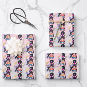 Steven Universe   Crystal Gem Group Pose Wrapping Paper Sheet