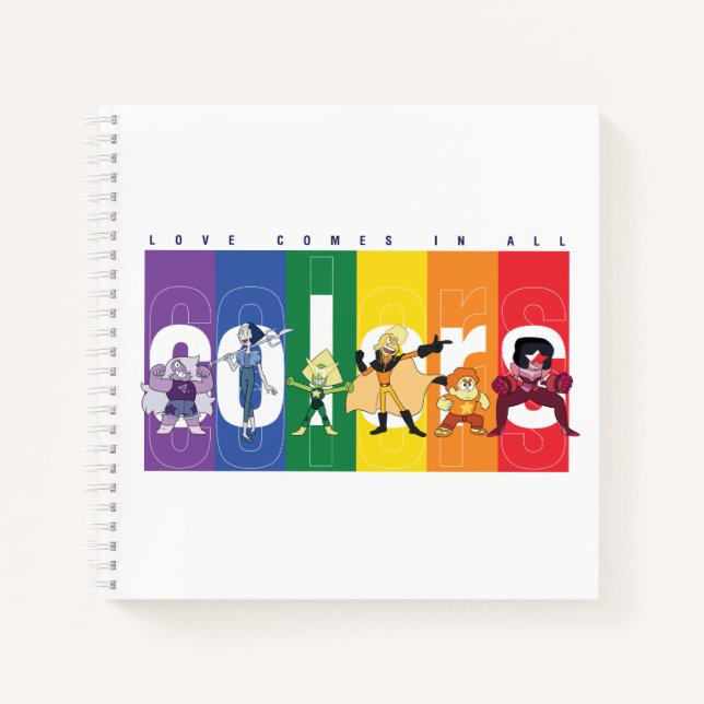 Steven Universe - Love Comes In All Colours Notebook (Front)