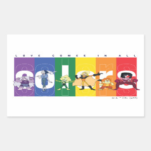 Steven Universe - Love Comes In All Colours Rectangular Sticker