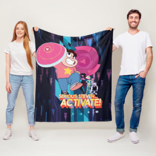 Steven Universe   Serious Steven… Activate! Fleece Blanket