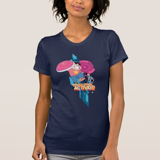 Steven Universe | Serious Steven… Activate! T-Shirt (Front)