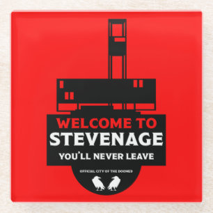 Stevenage Hertfordshire Glass Coaster