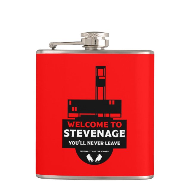 Stevenage Hertfordshire Hip Flask (Front)