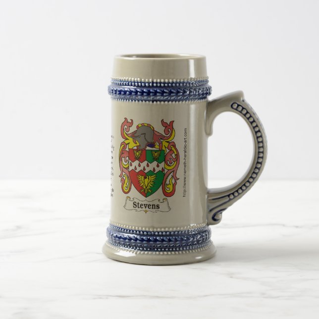 Stevens Family Crest Stein (Right)